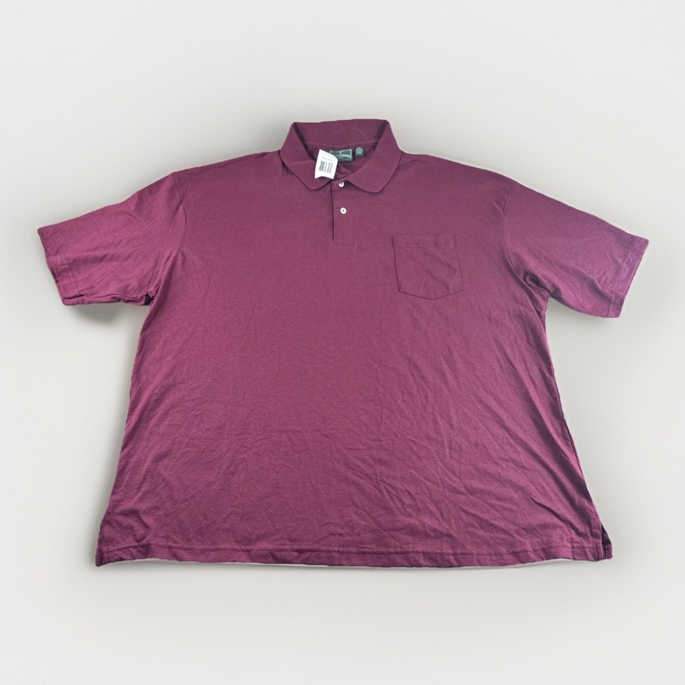 Outer Banks Polo Mens 3XL Red Short Sleeve Golf Shirt Preppy Performance Top NEW